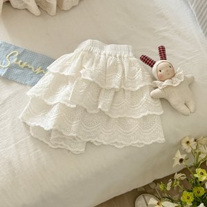 Girls Princess Dress Cap Sleeve Breathable Summer Cake Skirt Dress For Toddler Baby Girl Fashionable White Layered Dress - Product Image 4