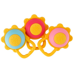 Jouet à mâcher en silicone pour bébé, en forme de soleil, pour les gencives, bouillable, lot de 2 - Product Image 2