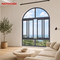 Fabricant professionnel de fenêtres coulissantes en aluminium avec moustiquaire, étanches, pour cuisine, balcon, salle de bain