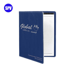 Organizador de cartera de cuero de alta calidad A5 para cuaderno, Cartera de cuero Pu laserable personalizada - Product Image 3