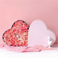 Boîte à fleurs de luxe en forme de grand cœur pour la saint-valentin, pour la fête de mariage, fournisseurs chinois