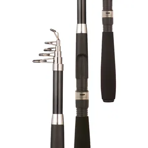 1.8m 2.1m 2.4m 2.7m 3.0m 3.6m In Stock Saltwater Fishing Rod Fiberglass Bass Spinning Rod Sea Fishing Rod Telescopic