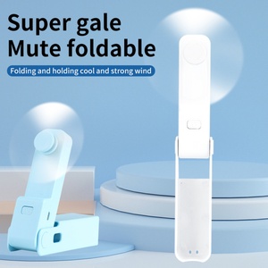 Nuevo Ventilador de Mano Recargable, Portátil, Plegable, de Plástico, con 3 Velocidades, en Caja de Color, para Uso Doméstico y al Aire Libre - Product Image 2