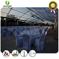 Superbe Grande Tente Chapiteau Rectangulaire en PVC Transparent Imperméable avec Poteaux Droits pour Fêtes de Régularisation et Événements Extérieurs