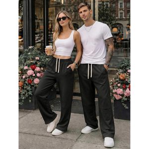 Pantalones Deportivos Holgados para Hombre FOXA, Corte Ancho, con Cordón y Bolsillos, Estilo Casual Y2K, Material Elástico de Algodón y Spandex - Product Image 5