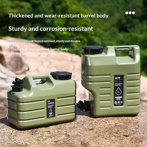 Sac et seau <span class=keywords><strong>de</strong></span> stockage d'eau en PE pour cuisine <span class=keywords><strong>de</strong></span> camping en plein air, robinet monté sur voiture, portable, léger, étanche, forme rectangulaire - Product Image 3