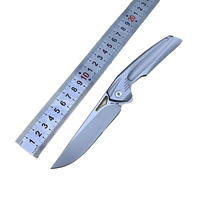Couteau pliant en acier rapide M42, manche en acier inoxydable 420, lame dentelée, outil de survie portable pour le camping et les activités de plein air, OEM haut de gamme