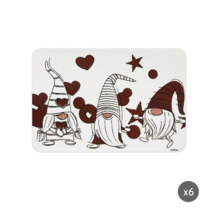 Tovagliette Excelsa Gnome Sweet Home in plastica 43x28,5 cm con stampa cartoon riutilizzabili, set da 6 - Product Image 3