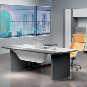 Bureau <span class=keywords><strong>de</strong></span> maître cuisinier 2022, blanc, brillant, moderne, meubles <span class=keywords><strong>de</strong></span> bureau, chef <span class=keywords><strong>de</strong></span> Table, pour direction - Product Image 1