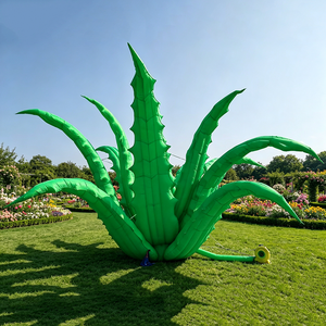 Escultura Inflable <span class=keywords><strong>Gigante</strong></span> de Planta de <span class=keywords><strong>Aloe</strong></span> Vera Verde, Modelo de Decoración Botánica Tropical Inflable para Eventos, Escenarios y Parques Temáticos - Product Image 1