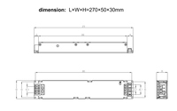 Alimentation à découpage AC-DC 500W/400W pour usage industriel, entrée 220V/110V, sortie 4.2V, efficacité 90%, protection contre les surcharges