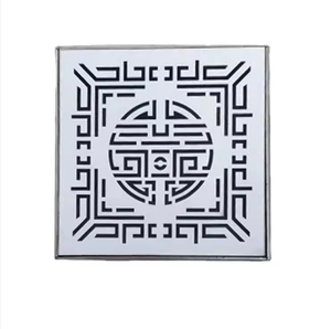 Grille de drainage en acier inoxydable 304 de type encastré, couvercle de manhole invisible pour les pavés des places publiques - Product Image 1