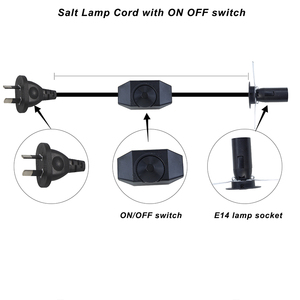 AU UK Lamp <b>Power</b> Cord Salt Lamp Cords with 301/303 Switch E14 E27 Set <b>Power</b> <b>Cable</b> - Product Image 4