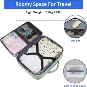 Grand sac à dos de voyage pour femme, sac à dos de cabine approuvé par les compagnies aériennes, sac à dos imperméable pour ordinateur portable 17 pouces, sac de voyage pour week-end - Product Image 2