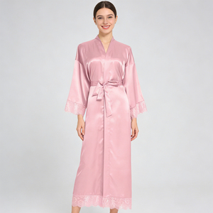 <span class=keywords><strong>Robe</strong></span> de mariée longue en satin de luxe avec cordon de serrage sur le devant, <span class=keywords><strong>robe</strong></span> de cérémonie pour femmes, <span class=keywords><strong>robe</strong></span> de <span class=keywords><strong>demoiselle</strong></span> <span class=keywords><strong>d</strong></span>'<span class=keywords><strong>honneur</strong></span> pour le printemps - Product Image 4