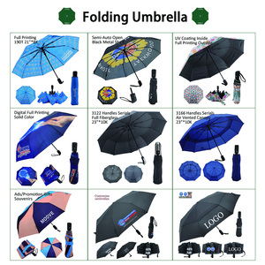 <span class=keywords><strong>Parapluie</strong></span> 3 plis automatique Offre Spéciale de haute qualité avec cadre <span class=keywords><strong>inversé</strong></span> en fibre de verre nervures poignée en plastique impression UV de style professionnel - Product Image 3