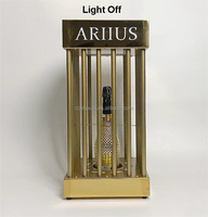 Cage en or avec serrure Présentateur de bouteilles d'alcool LED Panneau de service VIP Glorifier Présentoir pour club