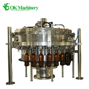 Carbonated Drinks Filling Machine For Glass Bottle Carbonated Soft Drink Filling
