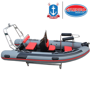 Personalizzabile Rib430 Sport gommone con scafo in fibra di vetro PVC Hypalon CE certificata per canottaggio su laghi e fiumi Made China - Product Image 2