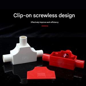 Kotak Sambungan PVC Berlapis T-Connector 16T Kotak Sambungan Kabel Selubung Pipa 25mm Kotak Sambungan Tersembunyi Segitiga Persegi 4mm - Product Image 5