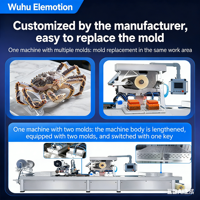 Machine d'emballage sous vide Elemotion Thermoforming Rollstock pour beurre, fromage, viande, fruits de mer, fruits, légumes, cornichons et plats chauds
