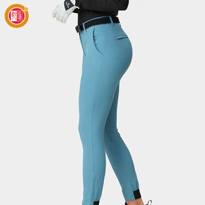 Wholesale 85% Polyester 15% Spandex Blue 4 Way <b>Stretch</b> Jogger Regular Sport Golf <b>Trousers</b> Pants for <b>Woman</b> - Product Image 5