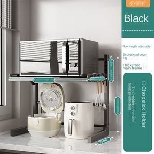 Étagère de rangement de comptoir pour <span class=keywords><strong>four</strong></span> à <span class=keywords><strong>micro</strong></span>-ondes, en métal, moderne, rétractable, multi-niveaux, <span class=keywords><strong>hauteur</strong></span> réglable, gain de place - Product Image 6