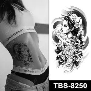 QYTAT Chất Lượng Cao Chuyển Nước Thực Tế Phụ Nữ Cô Gái Lady Tạm Thời Sexy Belly Tattoo