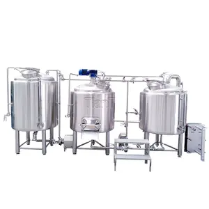 3BBL SUS304 mash tun electric heated 2-vessel brewhouse for nanobrewery brewpub Tiantai turnkey beer brewing system