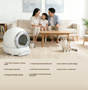 Lettiera per Gatti Automatica con Controllo App, Design Sferico, 65L, Controllo Odori, Ecologica e Resistente - Product Image 3