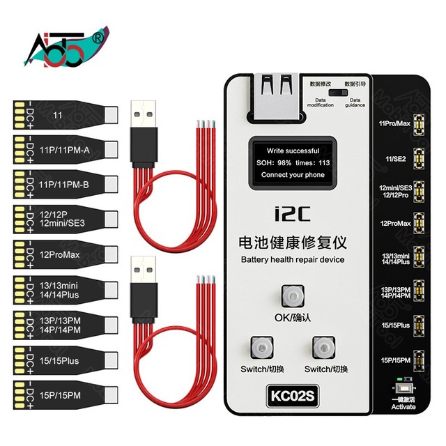 i2C KC02S Upgraded Extend Battery Repair Board Battery Health Repair Device for iPhone