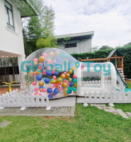 Tente à bulles transparente, intérieur et extérieur, maison à bulles gonflable, ballons de fête pour enfants