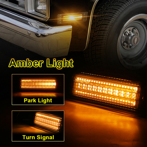 Ovovs hổ phách LED Side Marker Lights Fender ánh sáng cho 1981-1991 Chevy <span class=keywords><strong>C10</strong></span> C20 C30 GMC C1500 C2500 - Product Image 2