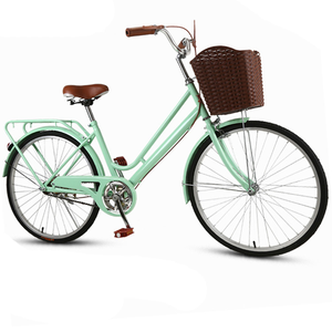 Vélo de ville pour femme avec panier, modèle 26 pouces, nouveau modèle, cadre en acier, freins à disque, vitesse unique, Ns-cs010 - Product Image 3