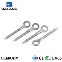 Boulon à œillet hexagonal en acier inoxydable poli pour levage de charges lourdes et réglage de traction, fixation de quincaillerie