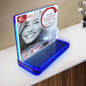 Tinya LED chiếu sáng <span class=keywords><strong>Acrylic</strong></span> Tabletop hiển thị đứng trường hợp cho bàn chải đánh răng điện - Product Image 2