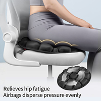 Coussin de siège gonflable à air pour la dispersion de la pression, protection des hanches et du coccyx, idéal pour les longues sessions de travail au bureau ou en voiture