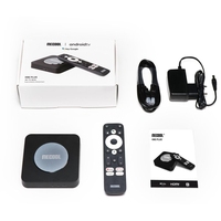 Boîtier TV Android 4K KM2 Plus, boîtier TV intelligent S905X4B Quad Core 2 Go 16 Go, WiFi double bande, lecteur multimédia AV1