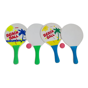 Juego de Pelota de Playa, Juego de Raquetas de Madera, 2 Raquetas, 1 Pelota en una Bolsa de Malla, Juegos Familiares en la Playa, Juegos para Niños en la <span class=keywords><strong>Piscina</strong></span> al Aire Libre - Product Image 5