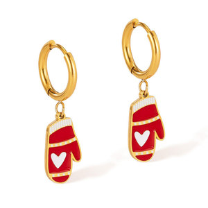 Pendientes de Moda de Acero Inoxidable 316L con Baño de Oro PVD de 14k y 18k, Joyería de Lujo de Alta Calidad para Mujer, Venta al por Mayor - Product Image 1