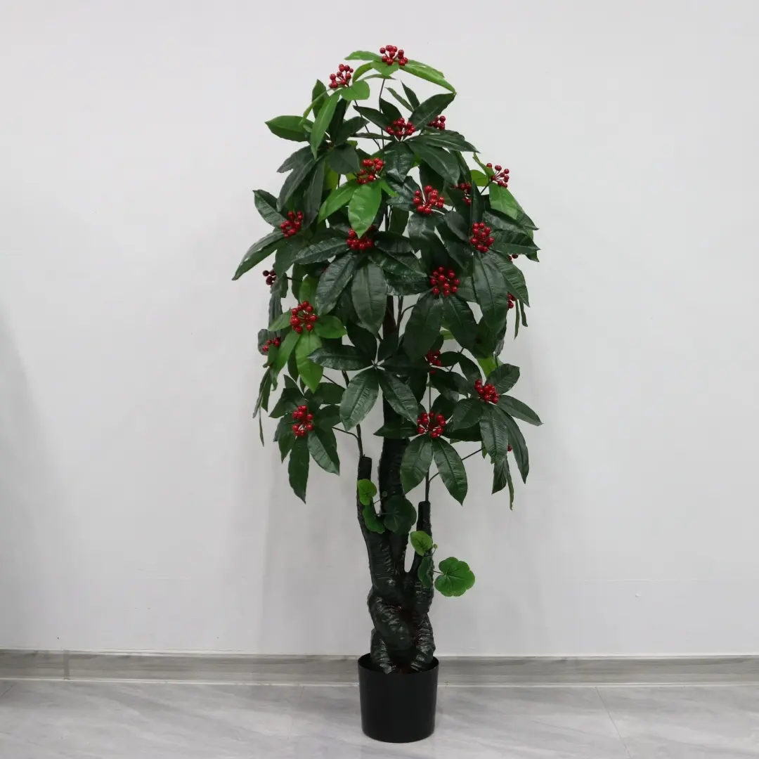 36 folhas árvore de adivinhação dupla dragão personalizável artificial simulação decorativa planta árvore de frutas