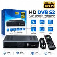 Récepteur de télévision par satellite DVB-S2 FTA, vente en gros, récepteur numérique HD avec boîtier métallique