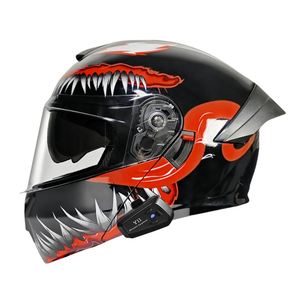 Casques de moto intégraux modulables pour adultes avec Bluetooth pour hommes Fabricant de casques de moto - Product Image 2