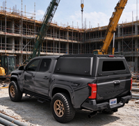 Bâche de benne rétractable en acier carbone noir, pliable en trois parties, sans perçage, OEM ODM personnalisée, pour camionnette 4x4 extérieure Toyota Tacoma 801L-1200L
