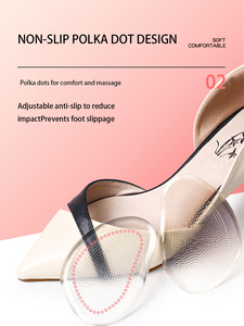 Semelles de sandales en gros/sur mesure, coussinets antidérapants en silicone pour <span class=keywords><strong>semelle</strong></span> avant femme, demi-semelles, coussinets pour talons hauts, MOQ 1 paire - Product Image 5