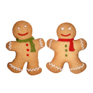 Galleta con sabor a jengibre de dibujos animados Halal, venta al por mayor, encantadora forma de muñeco de nieve de Navidad, galletas de jengibre - Product Image 1