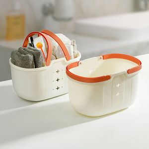 <b>Portable</b> <b>Shower</b> Basket Oval With Handle For Bathroom Storage Toiletries Organizer - Product Image 2