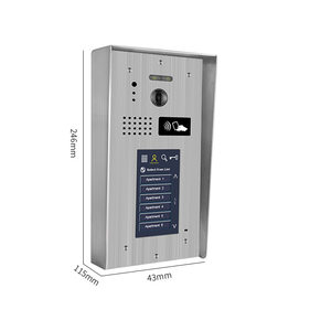 7 inch HD cảm ứng màn hình có dây Interphone IP <span class=keywords><strong>intercom</strong></span> chuông cửa hỗ trợ IC ID mật khẩu Thẻ mở khóa - Product Image 3