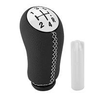 Nouveau Pommeau de Levier de Vitesse 5 Vitesses en Plastique et Cuir Antirouille pour RENAULT CLIO MK3 3 III MEGANE MK2 SCENIC MK2