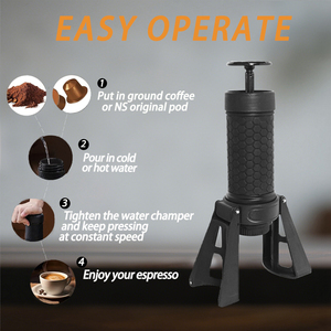 Machine à café expresso automatique portable pour voiture, camping-car, utilisation en extérieur, en plastique, à un seul port, cafetière - Product Image 6
